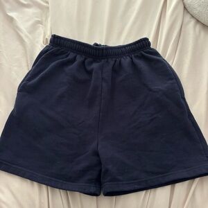 PrettyLittleThing navy lounge shorts